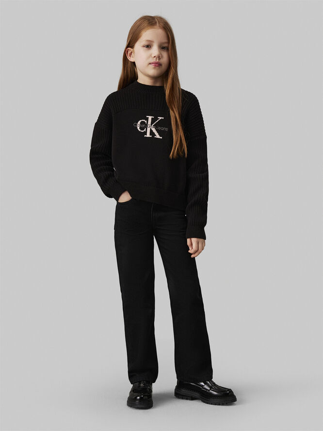 Calvin Klein MONOLOGO SWEATER Ck black