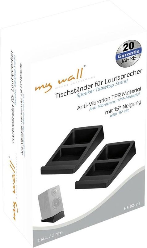 My Wall - HS32-2L - Tafelstandaard - Zwart - 2-pack