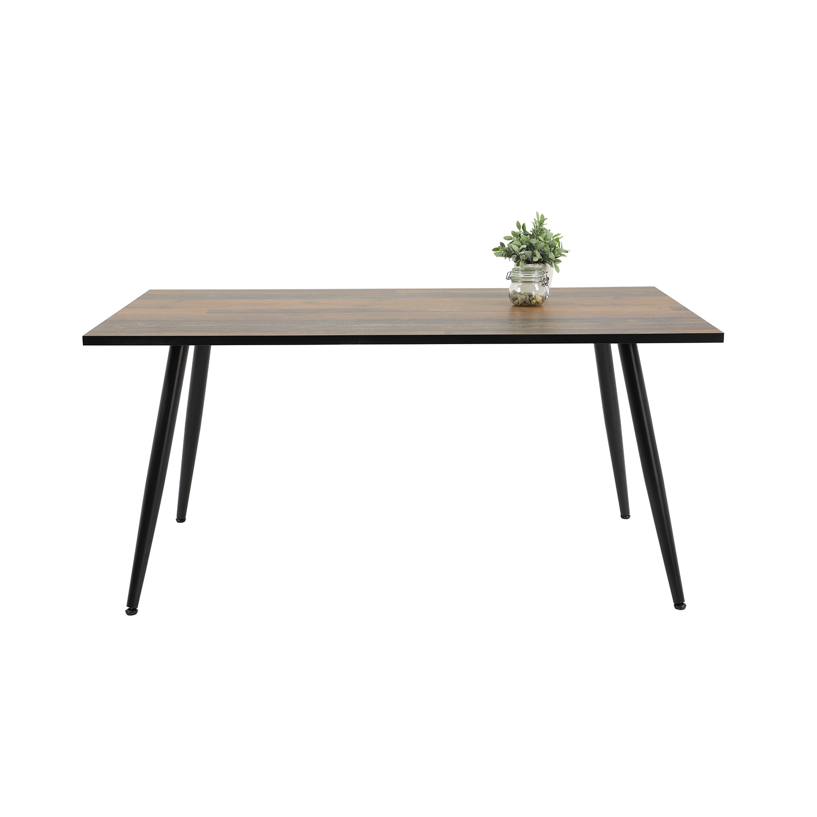 Esstisch - Oldwood-schwarz - 160 cm
