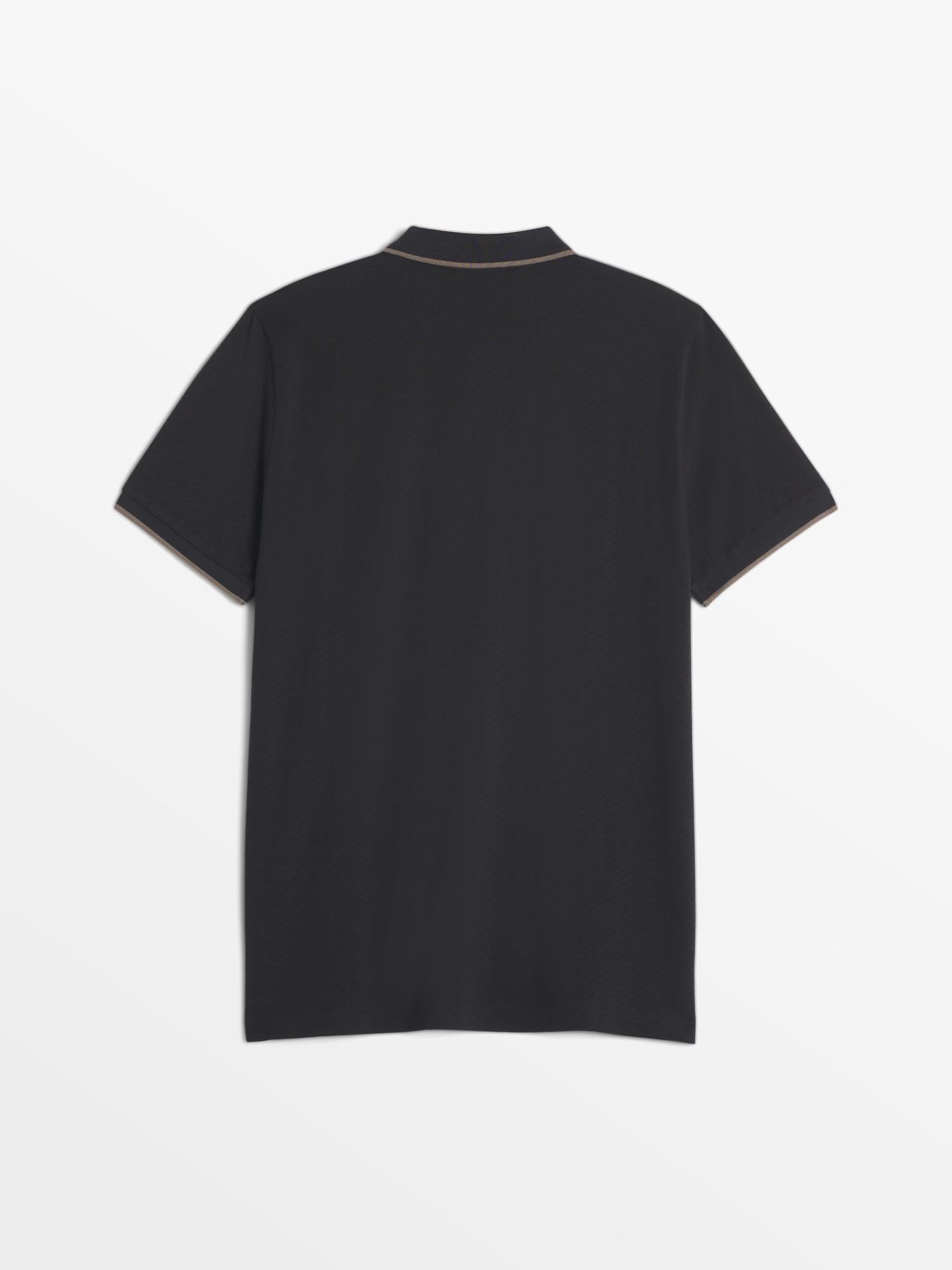 Polo Homme Manches Courtes Noir