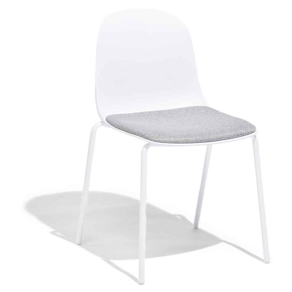 Lot de 2 chaises Lilou 53x50x85cm blanches
