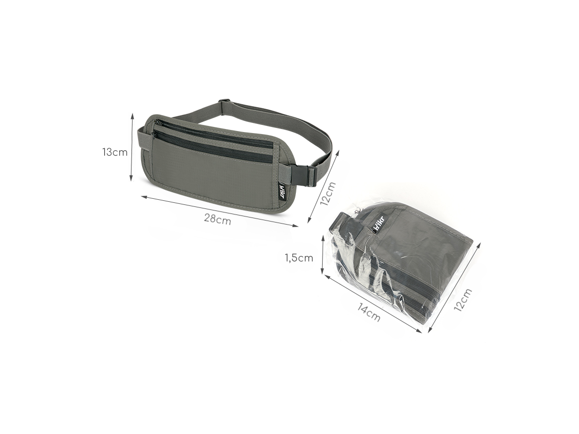 Hikr Moneybelt premium reisportemonnee - Grey