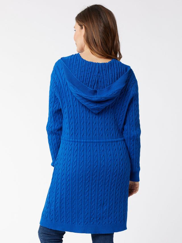 Strickcardigan mit Kapuze