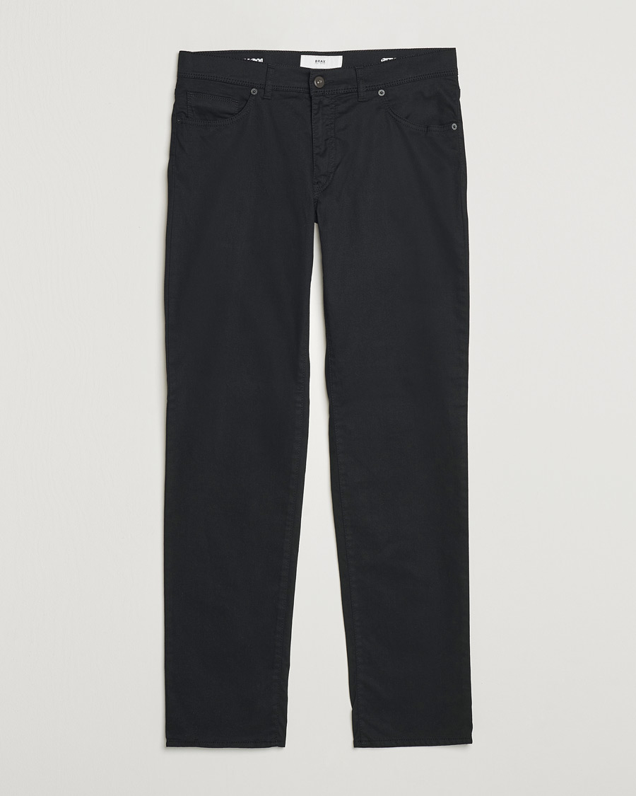 Brax Cadiz Cotton Satin 5-Pocket Pants Perma Black