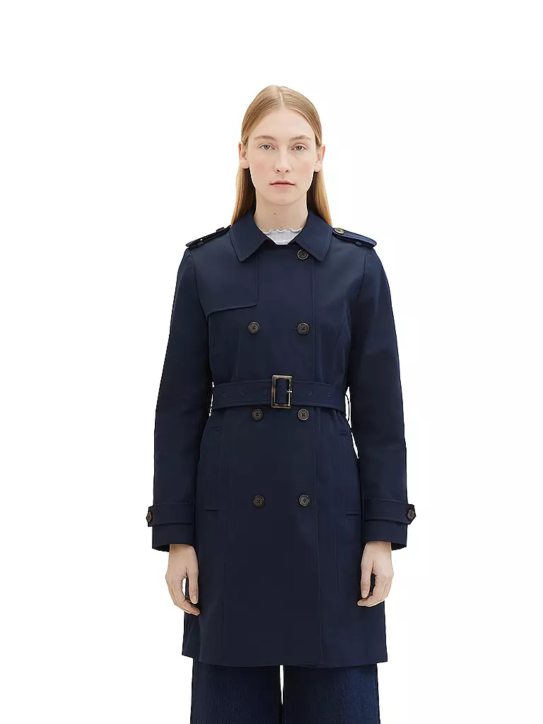 TOM TAILOR Trenchcoat  blau