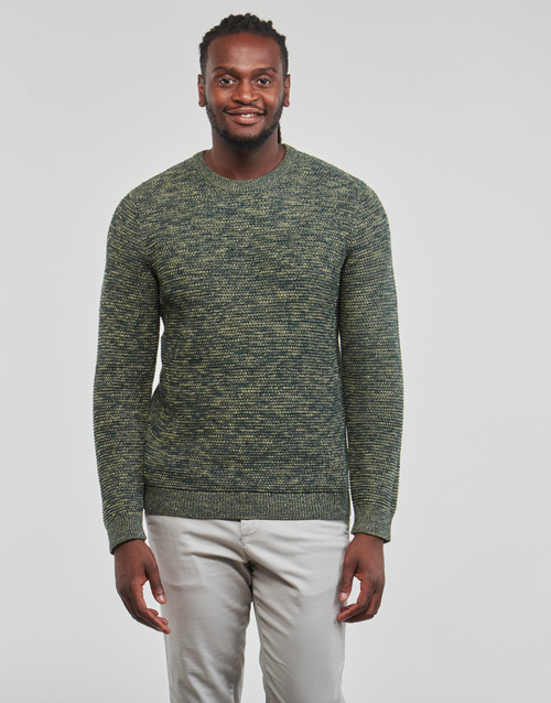 Selected - SLHVINCE LS KNIT BUBBLE CREW NECK NOOS - Vert