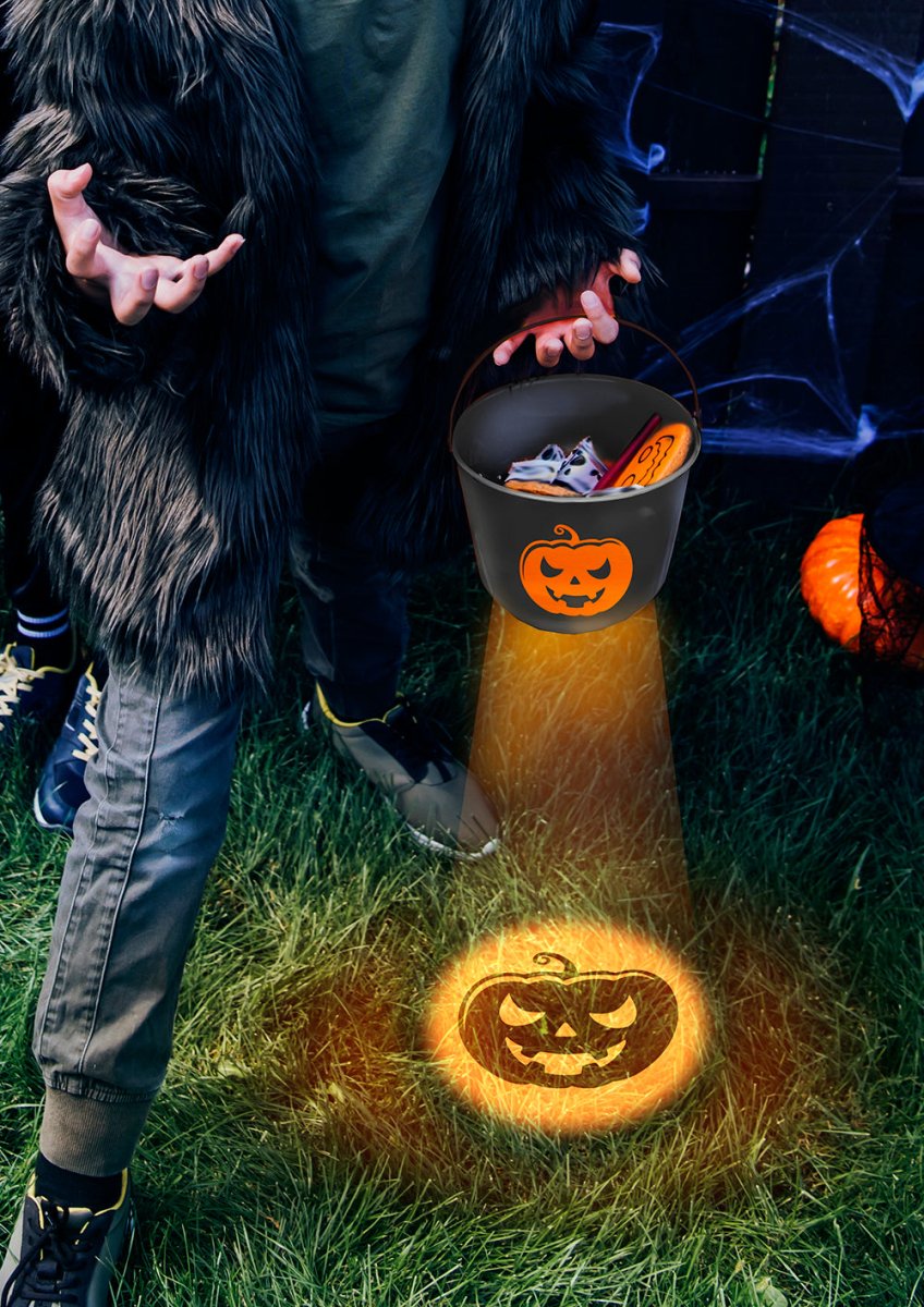 Halloween Emmer Pompoen Met Licht 20cm
