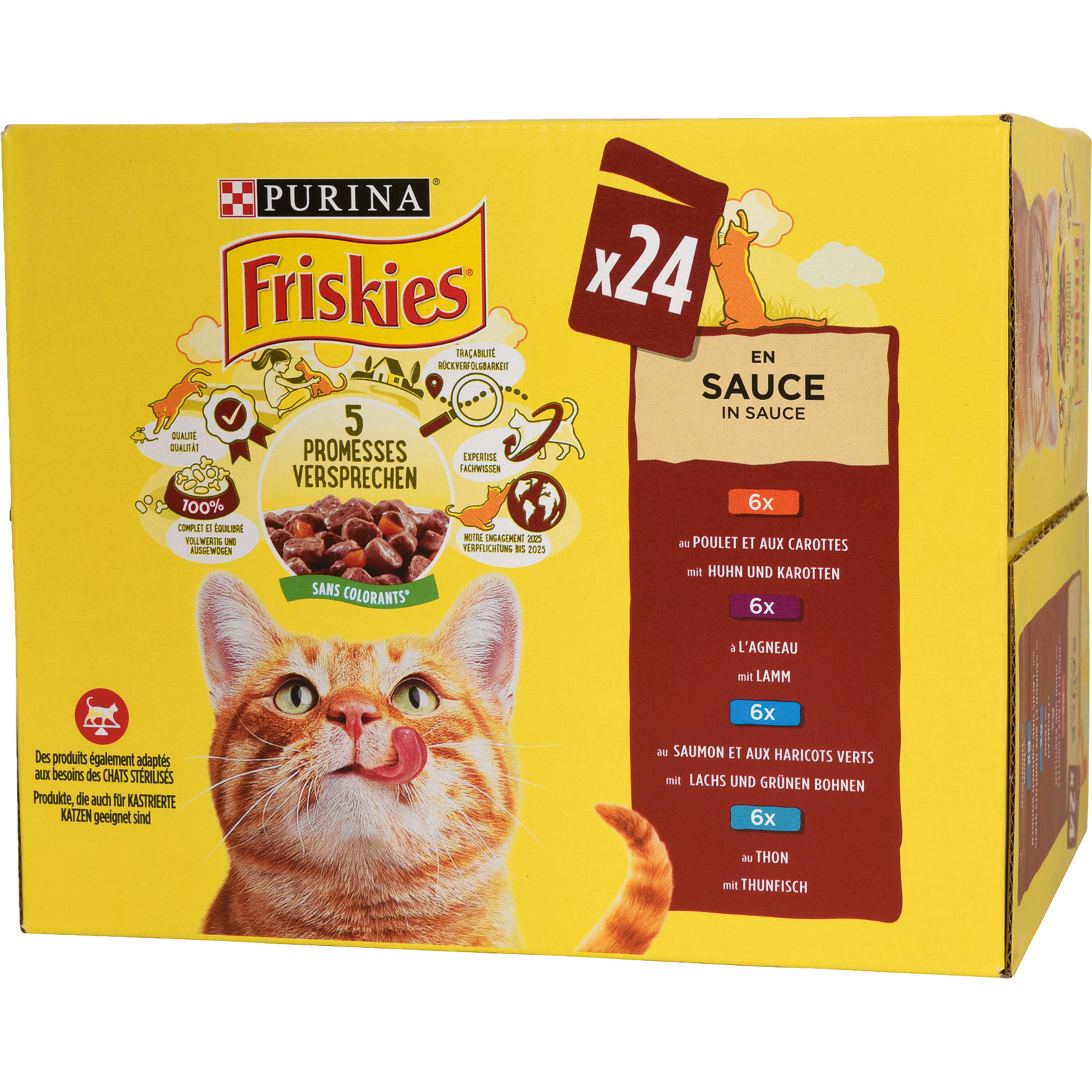 Friskies in Sauce für Katze 24 x 85 g