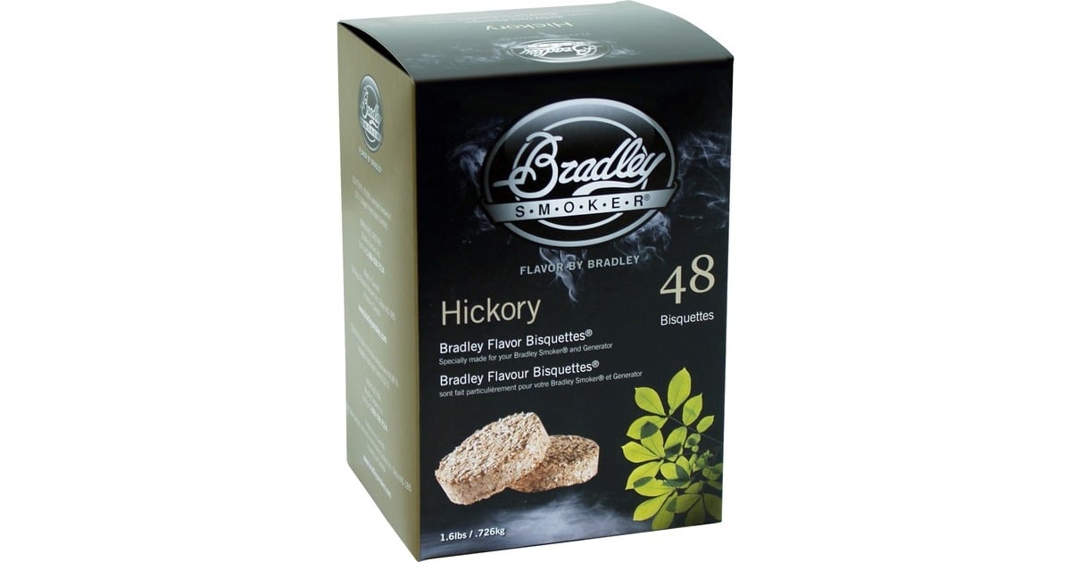 BradleyHickory Wood Briketten rookhout  (48 stuks)
