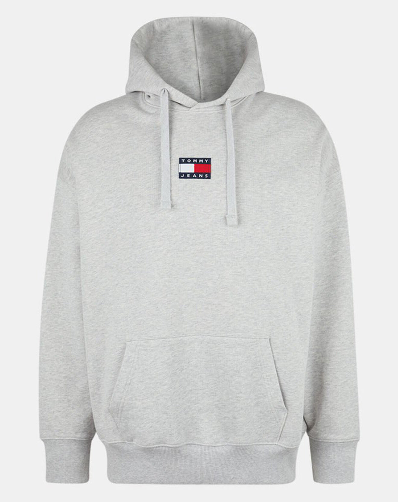Tommy Jeans Sweat en Coton Bio Tjm Tommy Badge gris clair