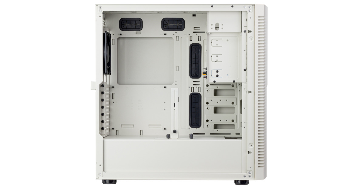 SilverStoneFLP02 midi tower behuizing  (Wit | 2x USB-A | 1x USB-C)