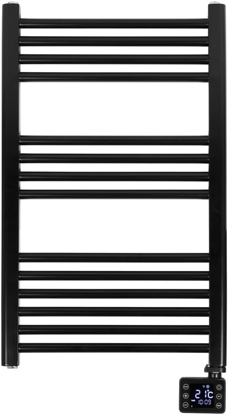 Eurom Badezimmerheizung Sani Bathroom Radiator 600 Wifi, schwarz 352627 (Badezimmer Heizkörper Handtuchwärmer Komfort) Spannung: 220-240 V/Leistung: 600 W/Kabellänge: 135 cm/Isolationsklasse: IP24