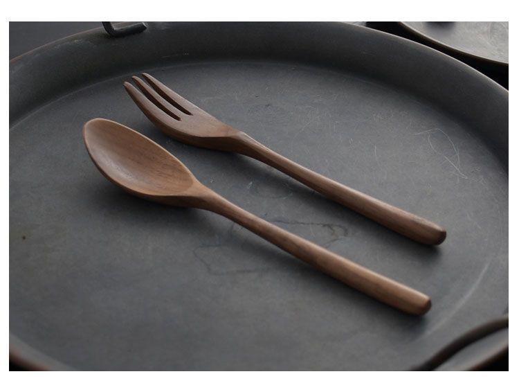 Hashi - Houten Lepel / Vork / Set