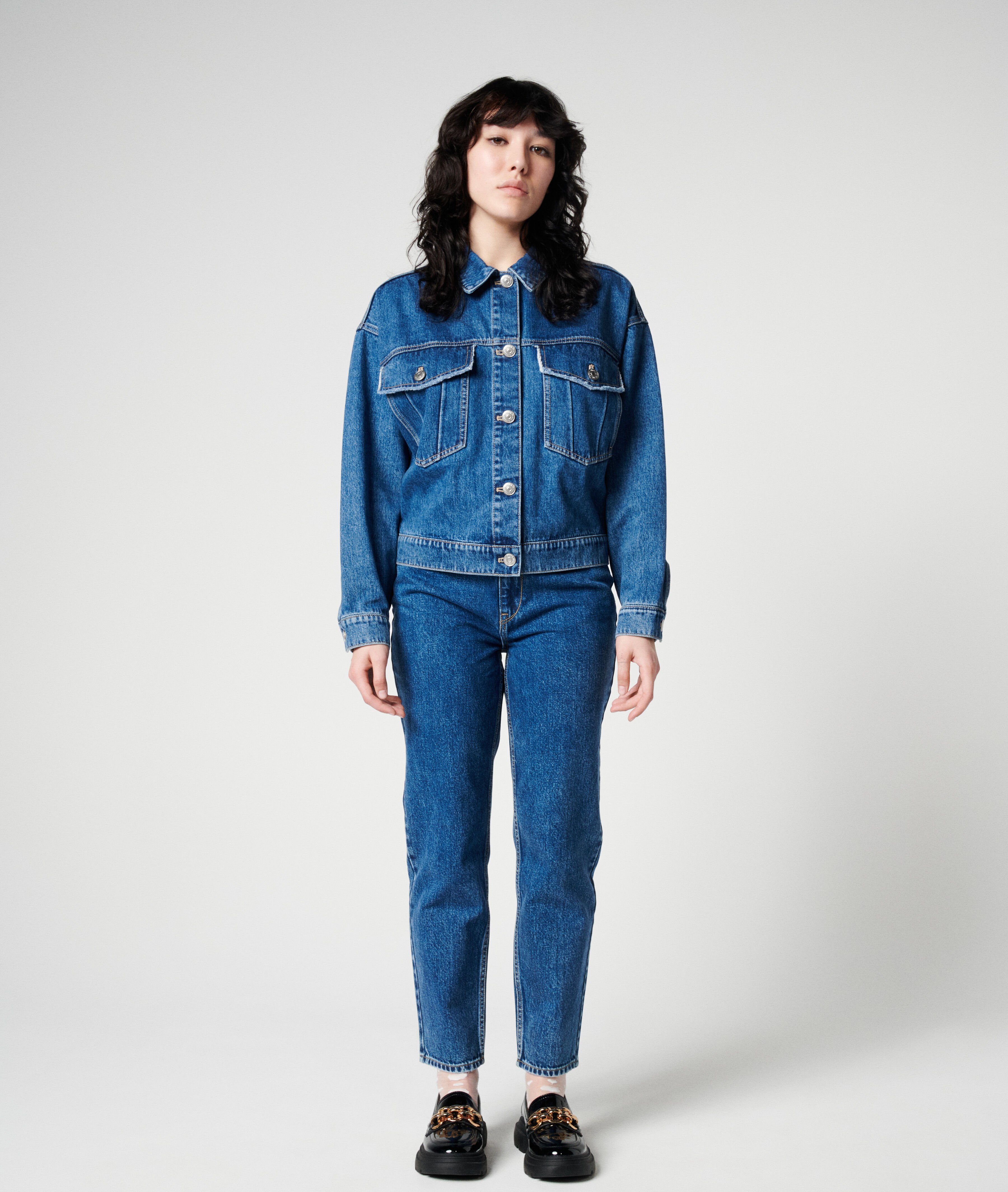 Veste en jean - Bleu foncé