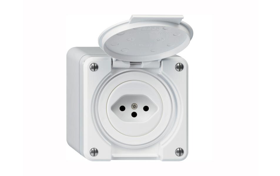 NAP-Steckdosen robusto 1xT13 mit Klappdeckelrobusto WH36580300Q