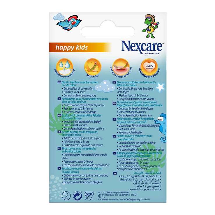 Nexcare Happy Kids 19x72 mm Pflasterstrips, 20 St
