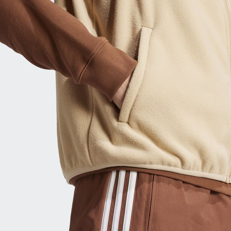 Adidas Original Veste sans manches micro-polaire Adicolor 3 bandes