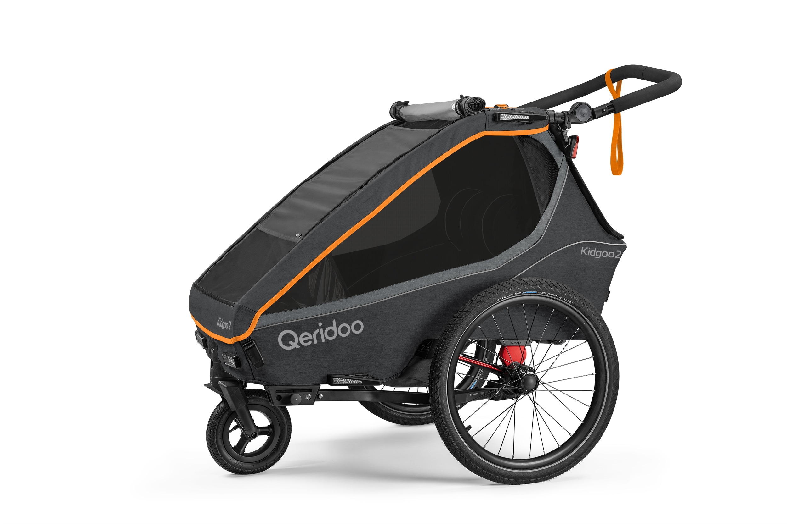 Qeridoo Fahrradanhänger Kidgoo 2 FIDLOCK Edition Baby Winter Set