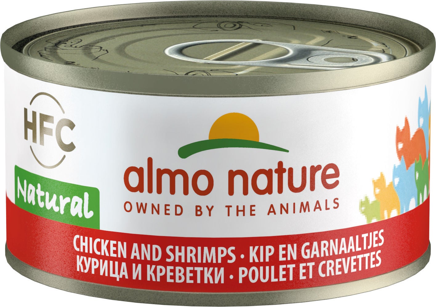 Almo Nature kattenvoer HFC kip en garnaaltjes 70 g