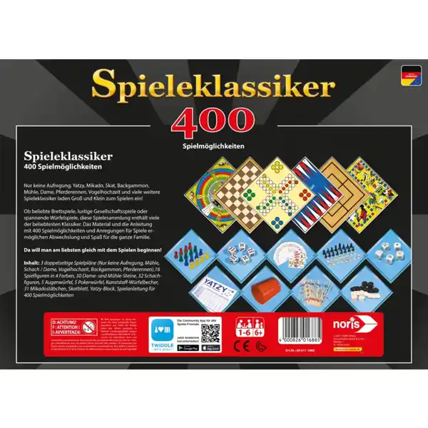 Spieleklassiker 400 Spielmöglichkeiten