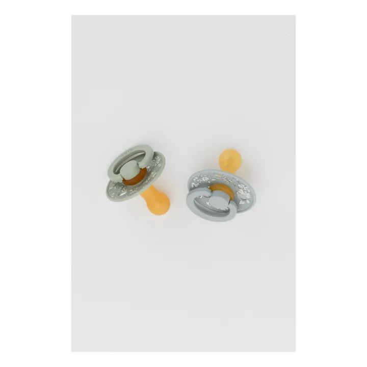 Bibs Tétines en caoutchouc naturel Bibs x Liberty - Set de 2 | Sauge