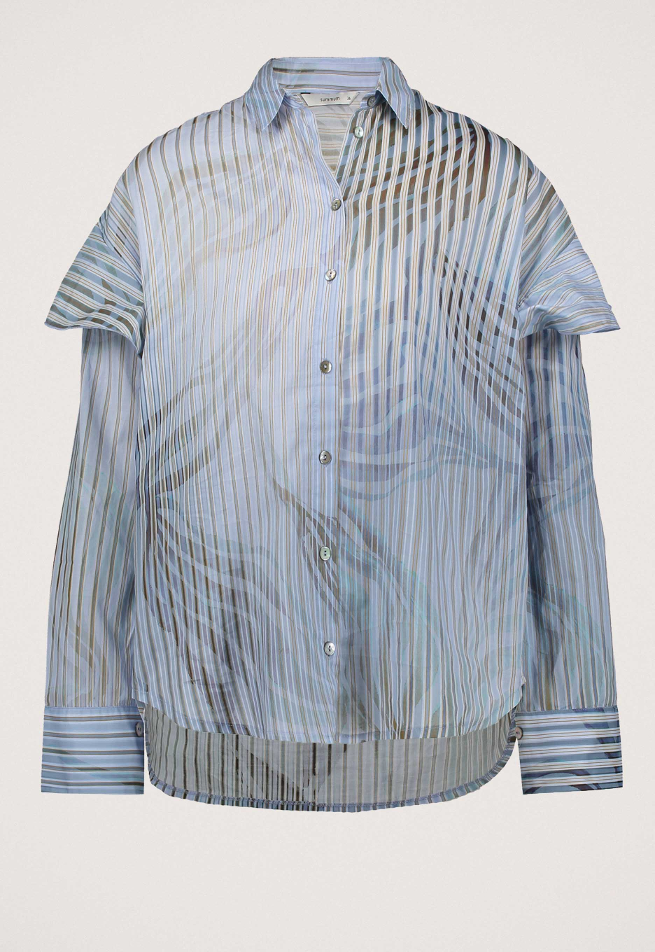 Summum Flowers and Stripes Blouse