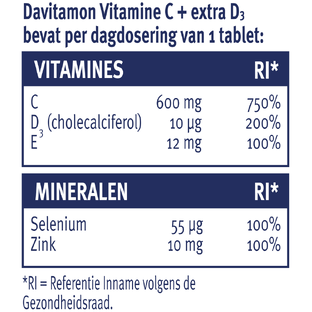 Davitamon Vitamine C Time Release Tabletten 42TB