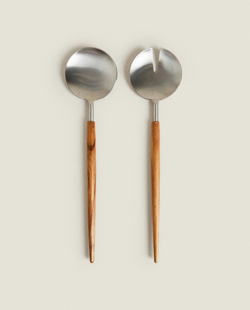 CONJUNTO DE TALHERES DE SERVIR EM AÇO
