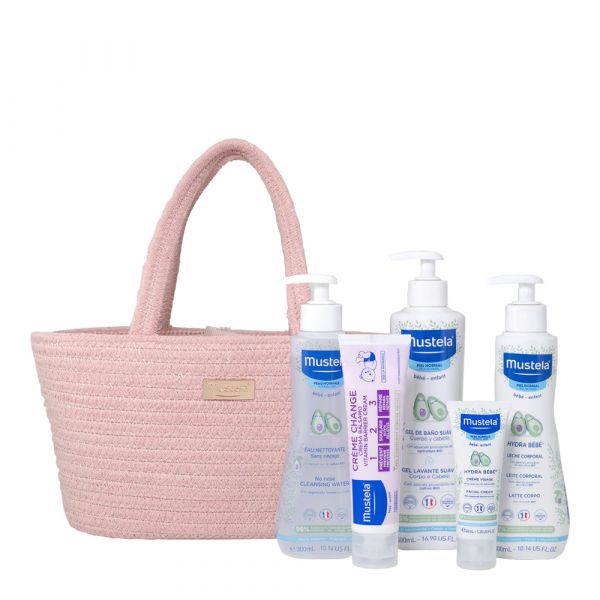 Mustela Bébé Cesta Essenciais Rosa