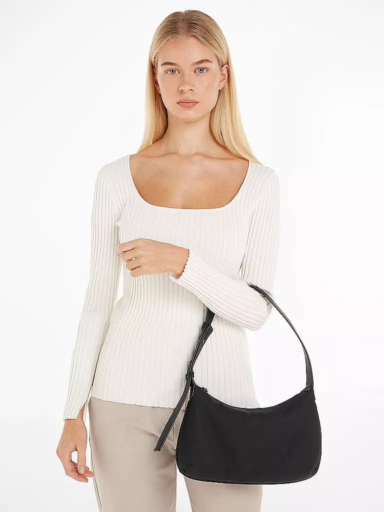 CALVIN KLEIN Tasche - Baguette CALVIN SOFT  schwarz