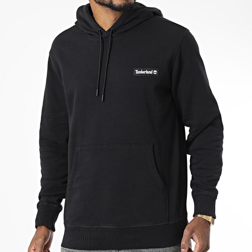 Sweat Capuche Badge A6CB6 Noir