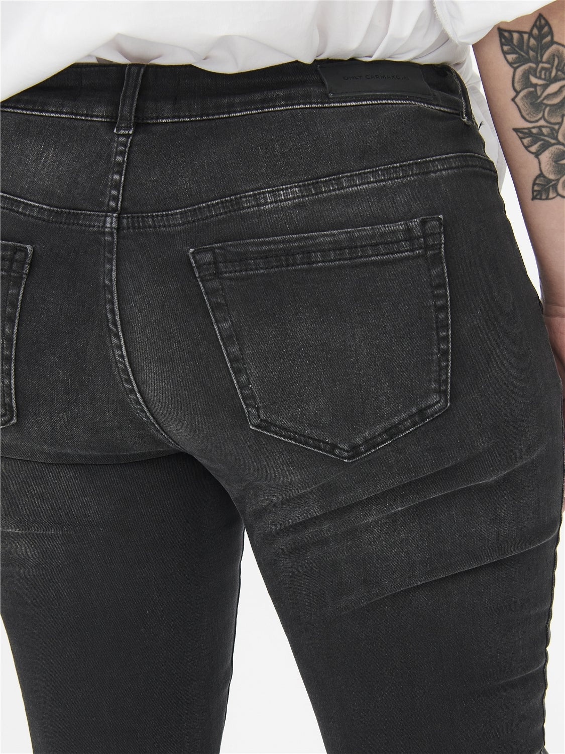 CARWILLY Mittlere Taille Skinny Fit Jeans Black