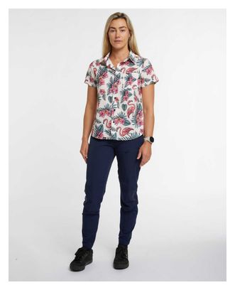 Chemise Femme Dharco Tech Party Blanc/Multicolor