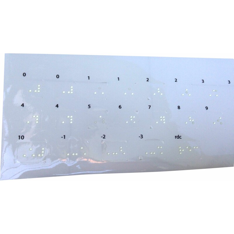 Étiquettes en braille pour bouton d'ascenseur