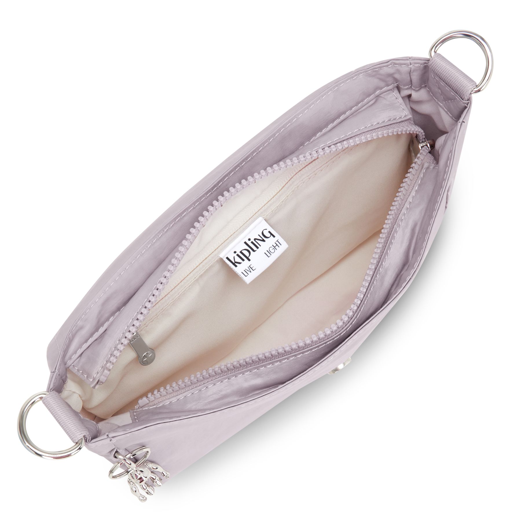 ARAS Petit sac à bandoulière avec sangle amovible - Gleam Silver