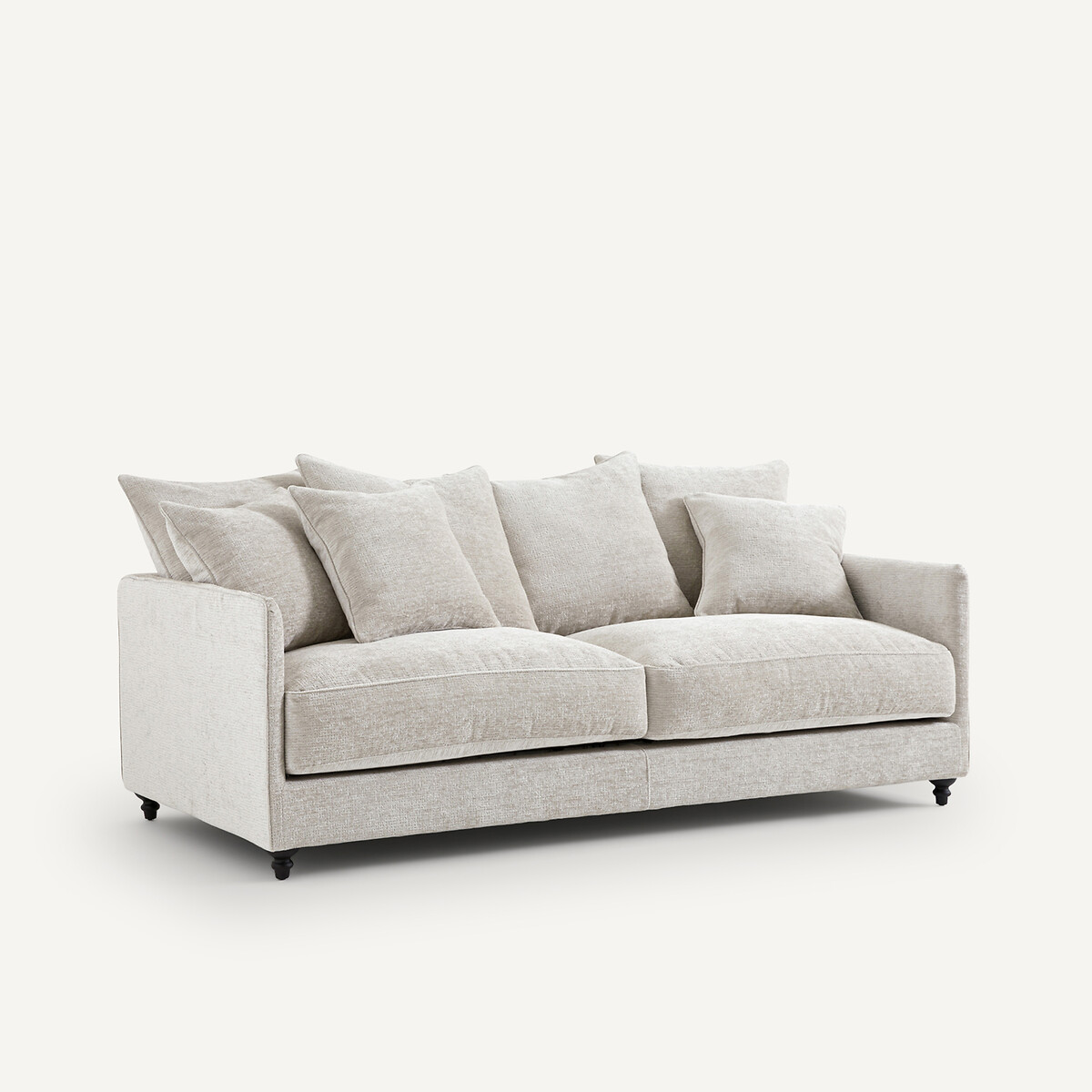 AM.PM<br>Sofá conversível de 3 lugares, poliéster reciclado, Lazare