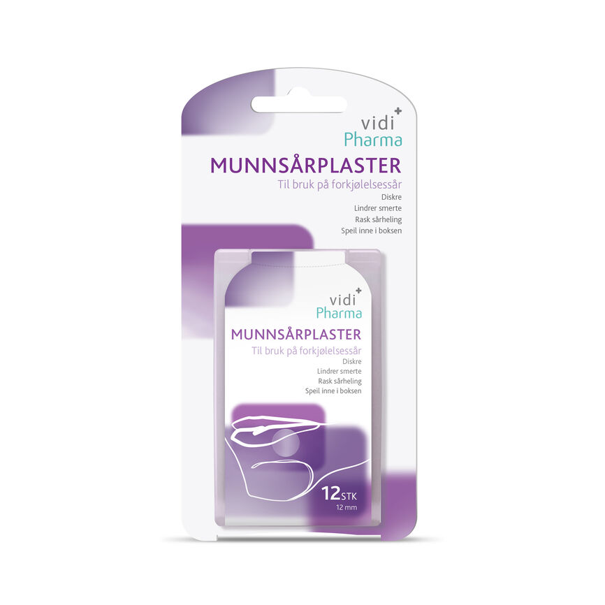 Vidi Pharma munnsårplaster 12 stk