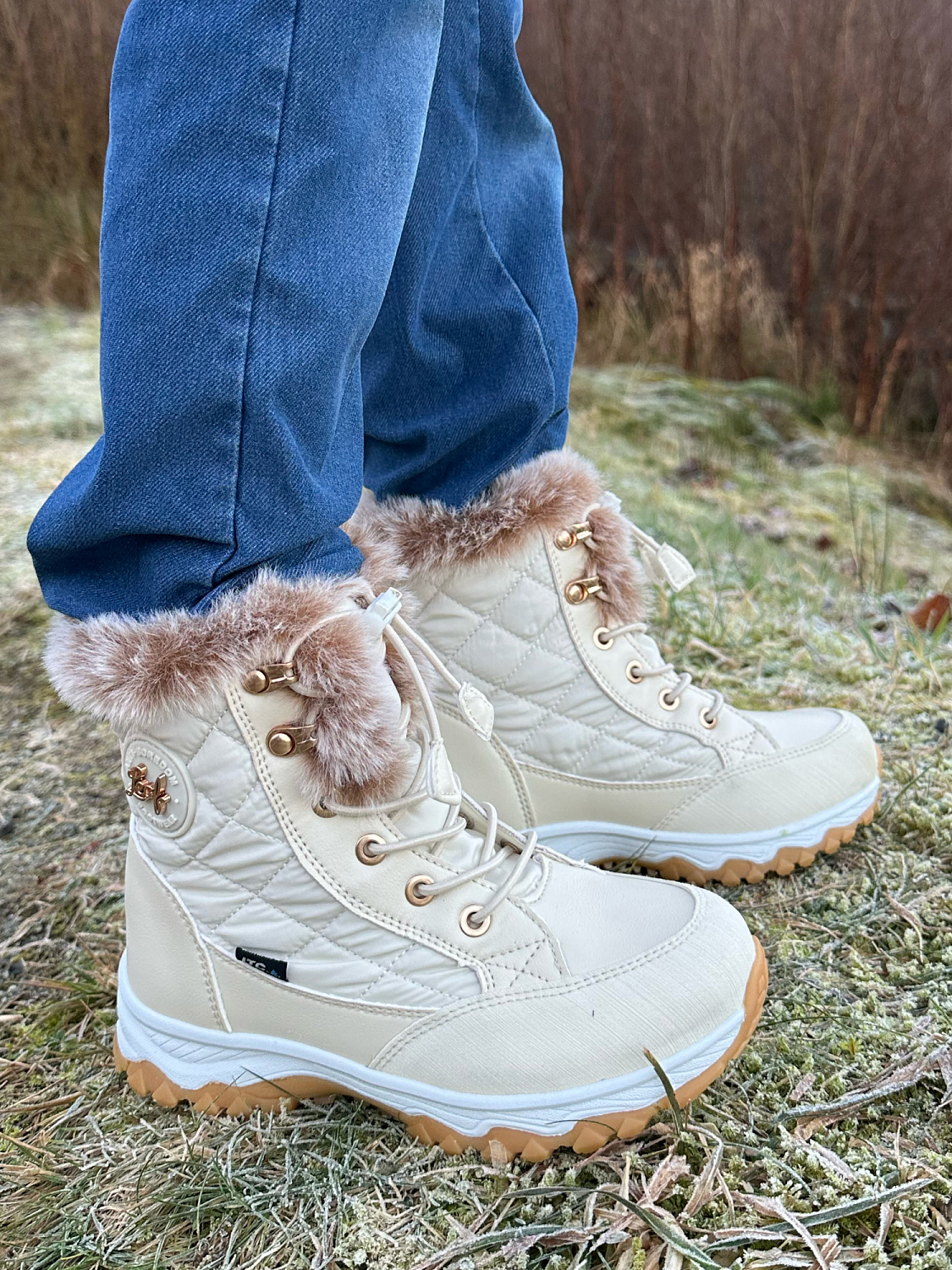Leaf Visby Waterproof Wool Lined Beige