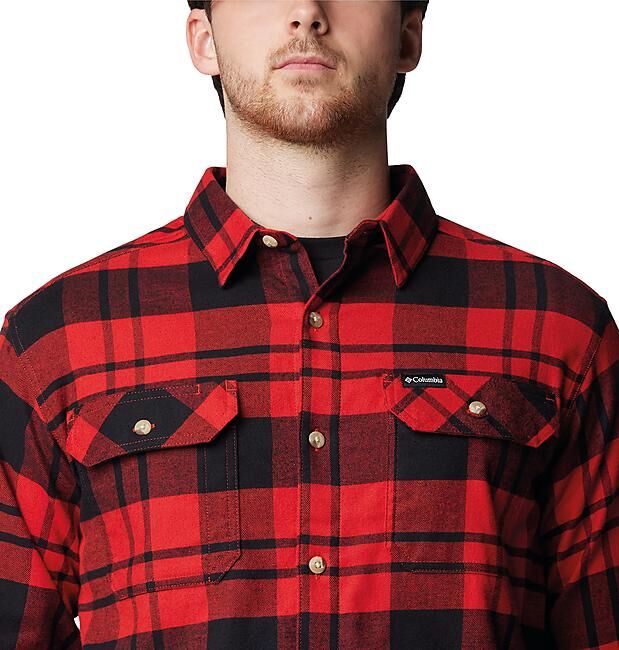 COLUMBIA - CHEMISE FLARE GUN STRETCH FLANNEL M