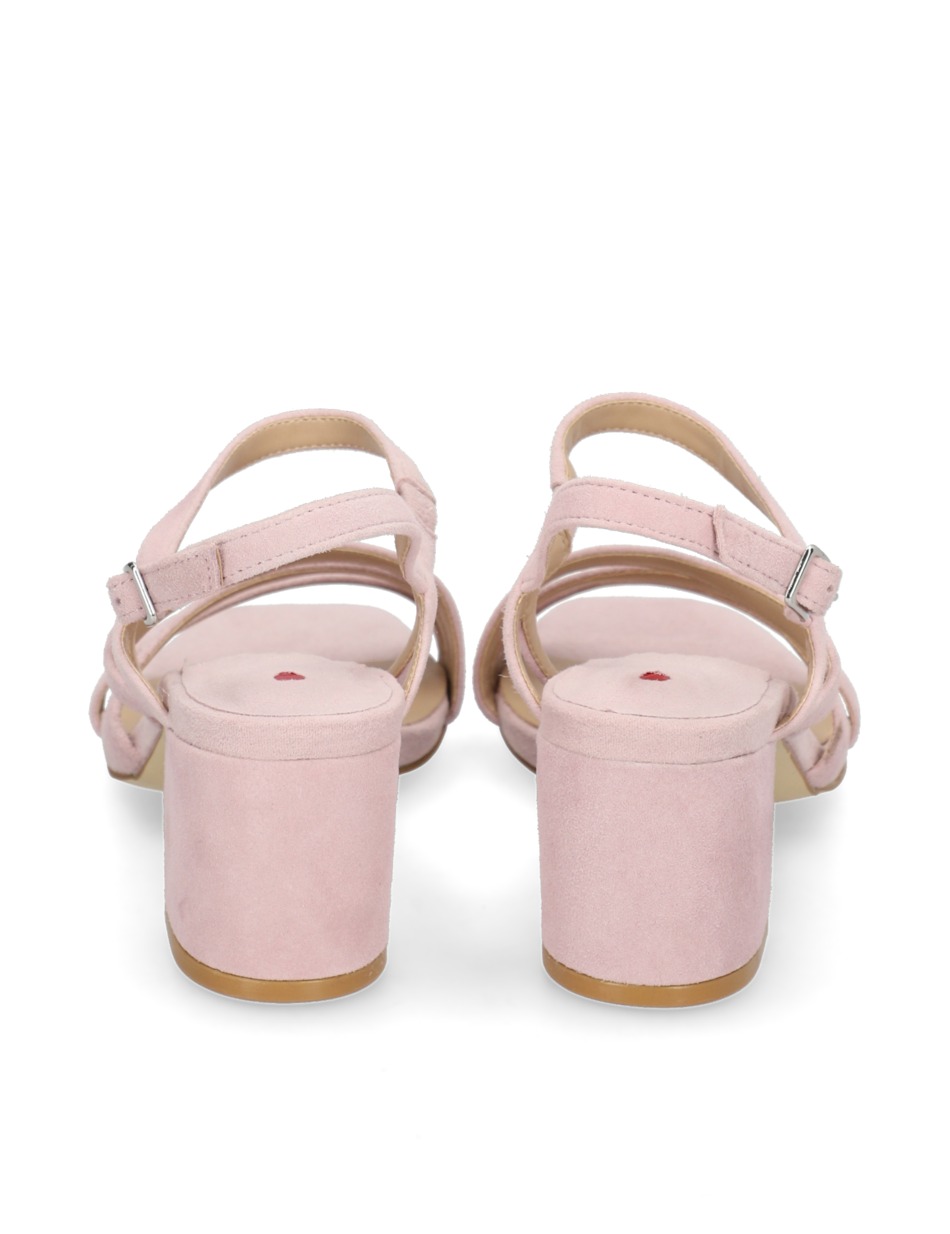 Veloursleder Sandale