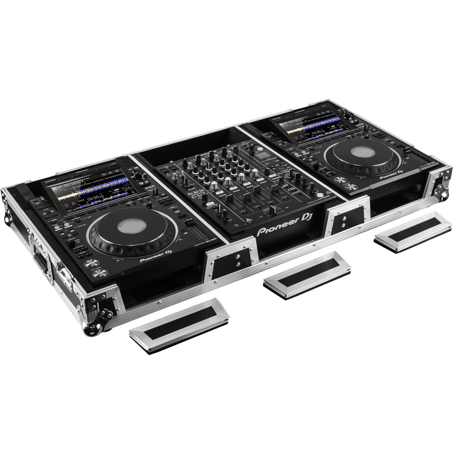 Odyssey FZ12CDJWXD2BL koffer voor 12 inch DJ-mixer en mediaspelers