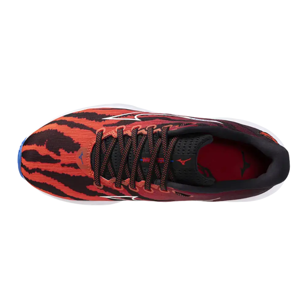 Mizuno Wave Rider 28 Hardloopschoenen Rood/Wit/Blauw Heren