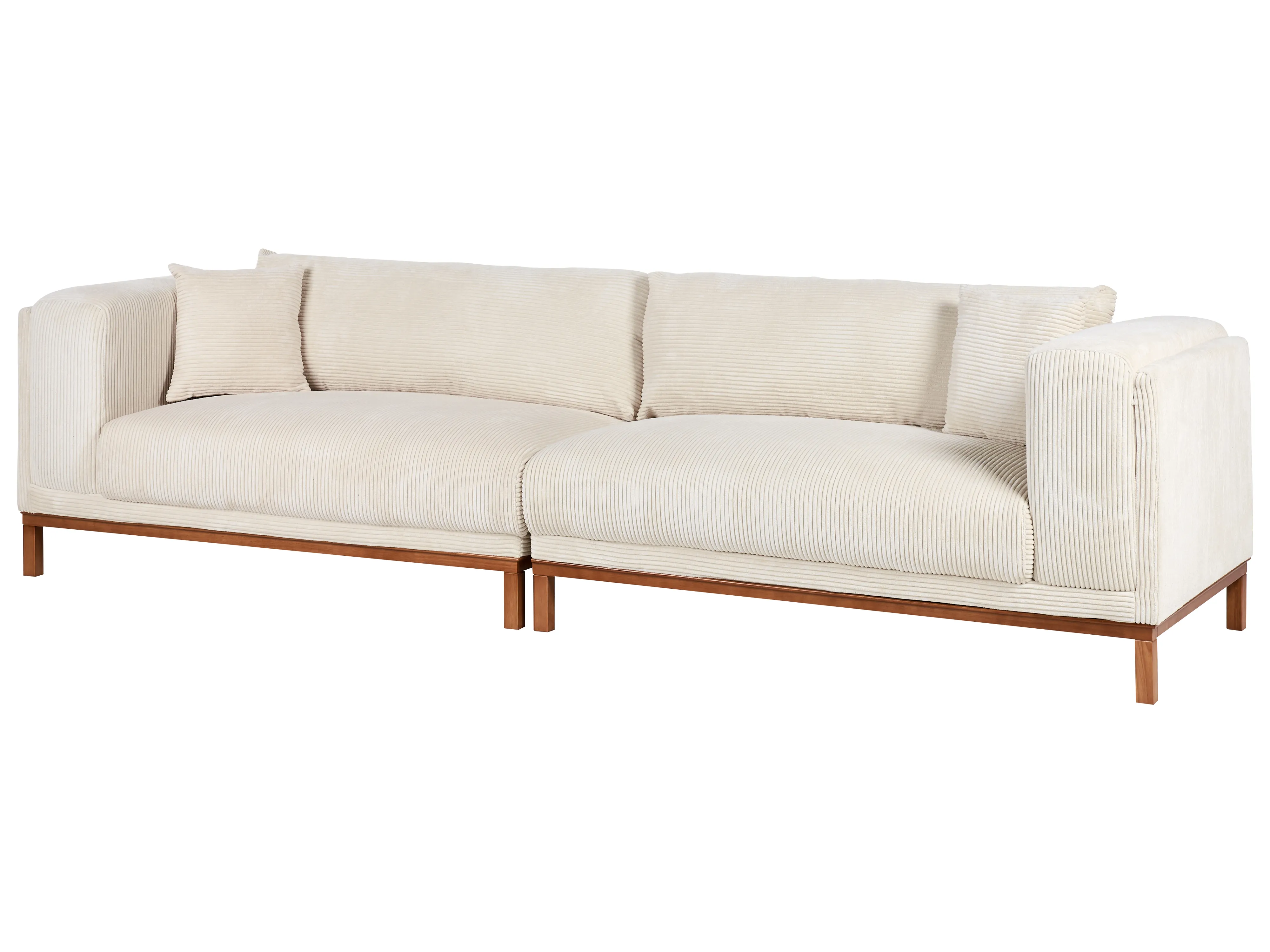 Bank 4-zits VENG Corduroy Lichtbeige