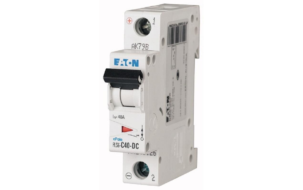 Leitungsschutzschalter 220 V DC, 40 A, 1-PolLeitungsschutzschalter PLS6-C40-DC-MW für DC-Anwendungen