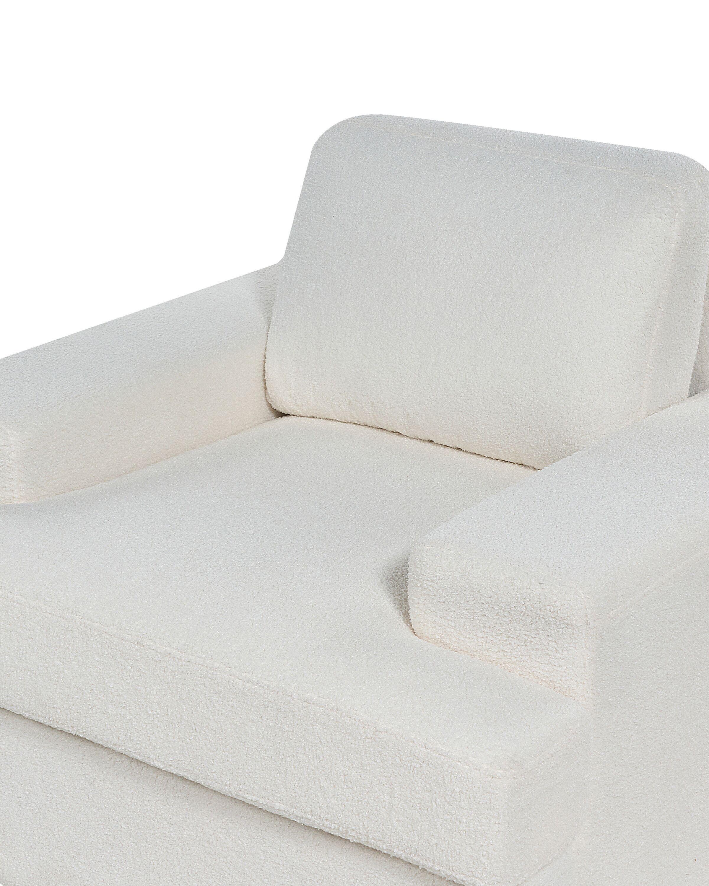 Set van 2 fauteuils ALLA Bouclé Gebroken wit