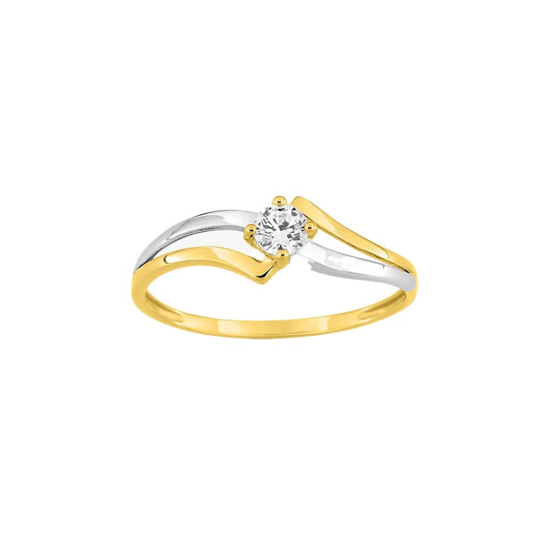 Bague Femme - Oxyde de zirconium - Or 9 Carats