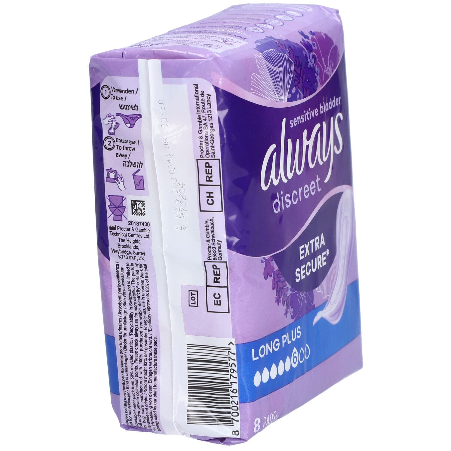 always discreet Inkontinenz Einlagen+ long plus