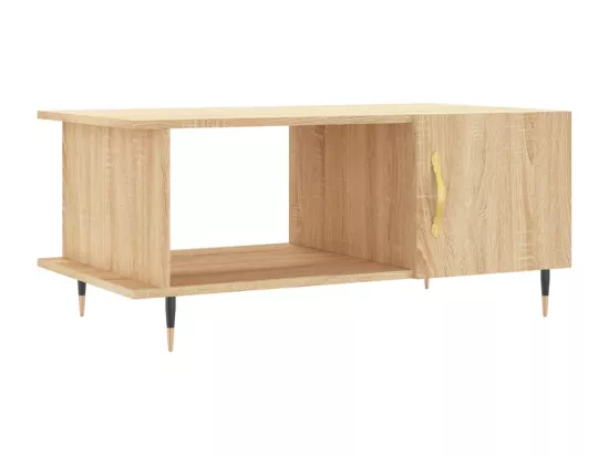 Table basse chêne sonoma 90x50x40 cm bois d'ingénierie