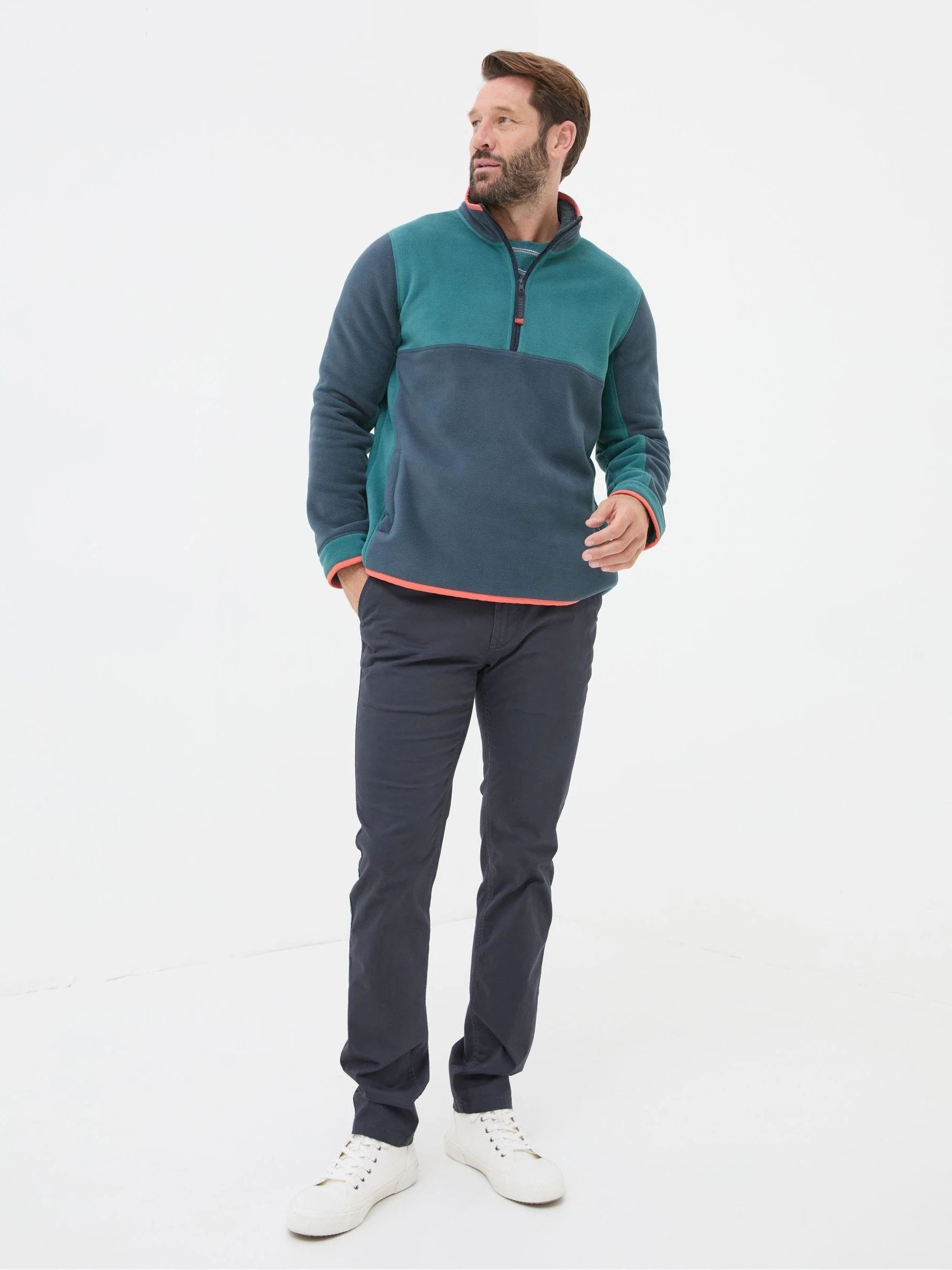 Marineblauw - FatFace - Slim-fit chino