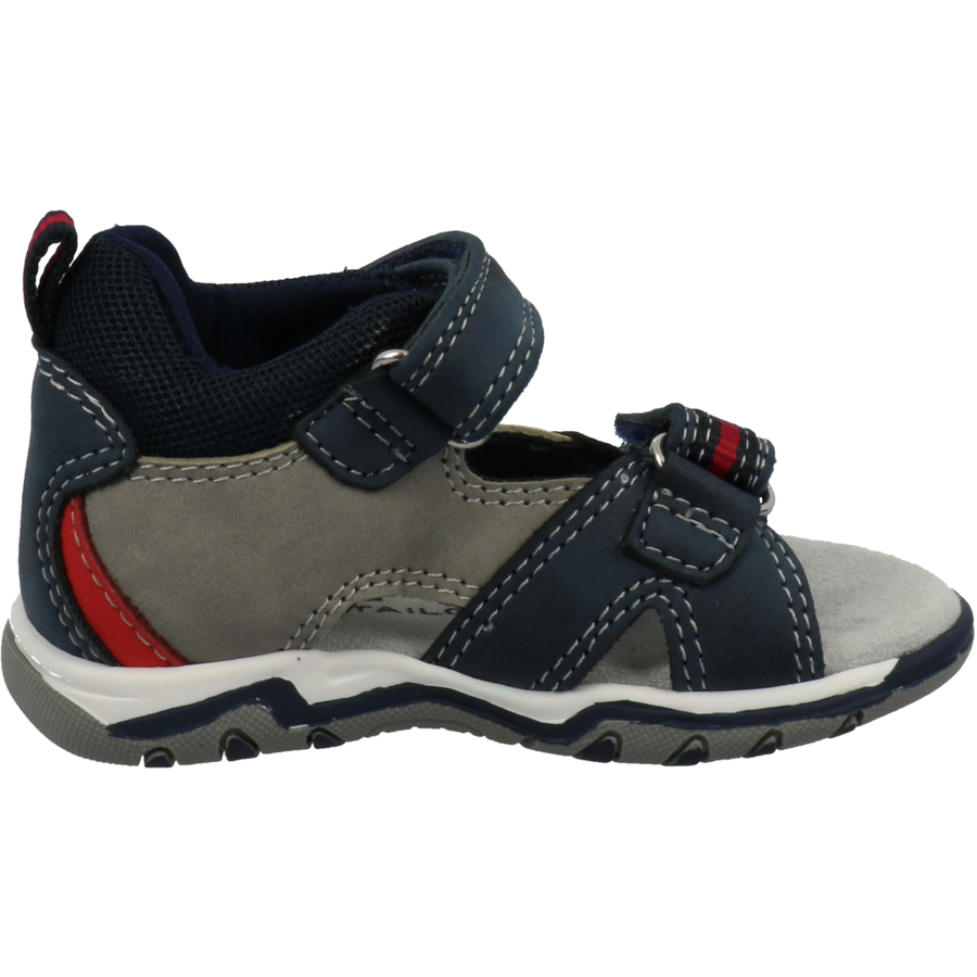 TOM TAILOR Sandale navy-grey-red